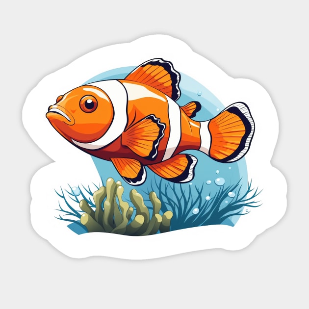 Clownfish Sticker by zooleisurelife